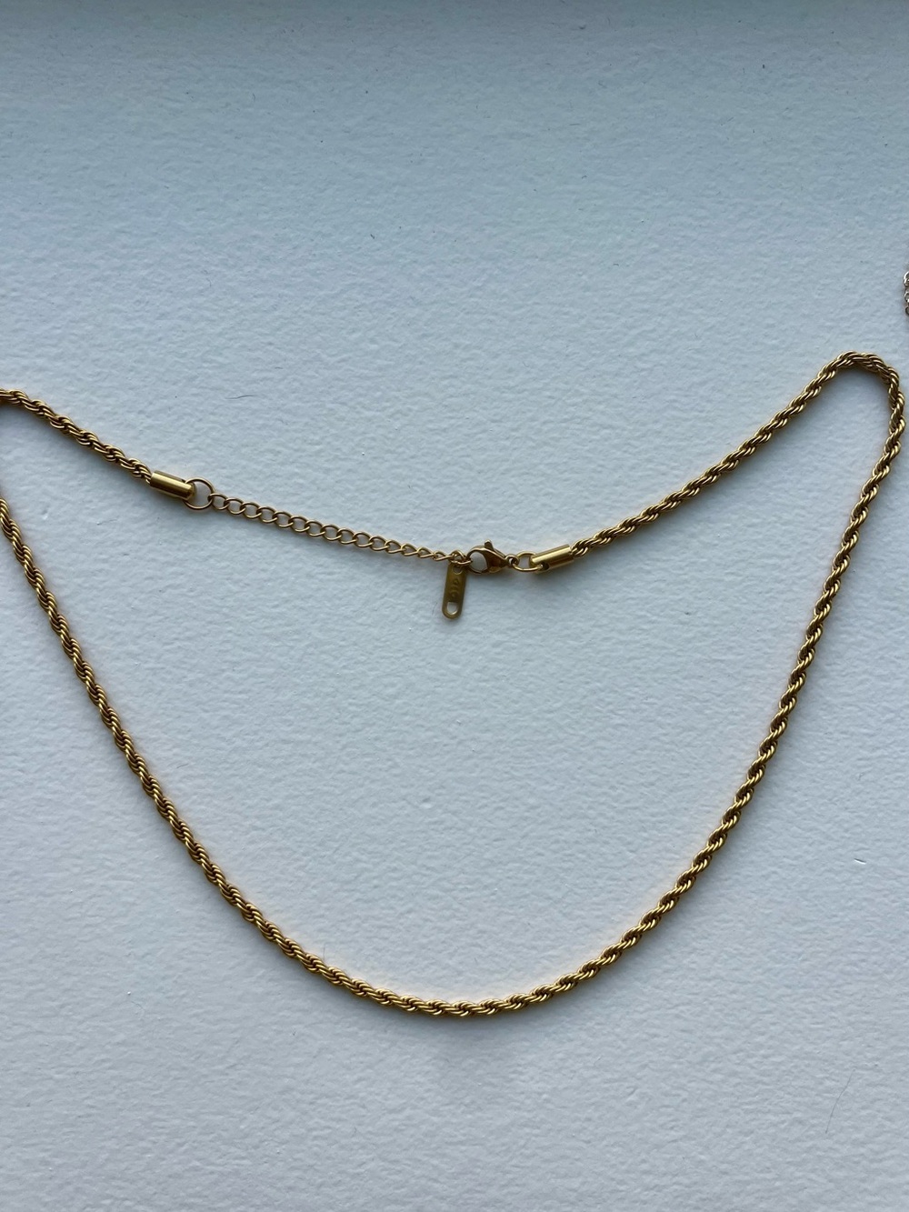Classic Gold Rope Chain Necklace and Dainty Gold Chain with Pendant